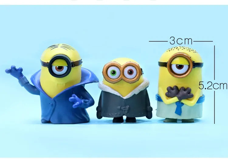 6-8Pcs/Set Kawaii Minions Figurines Toys - Image 9