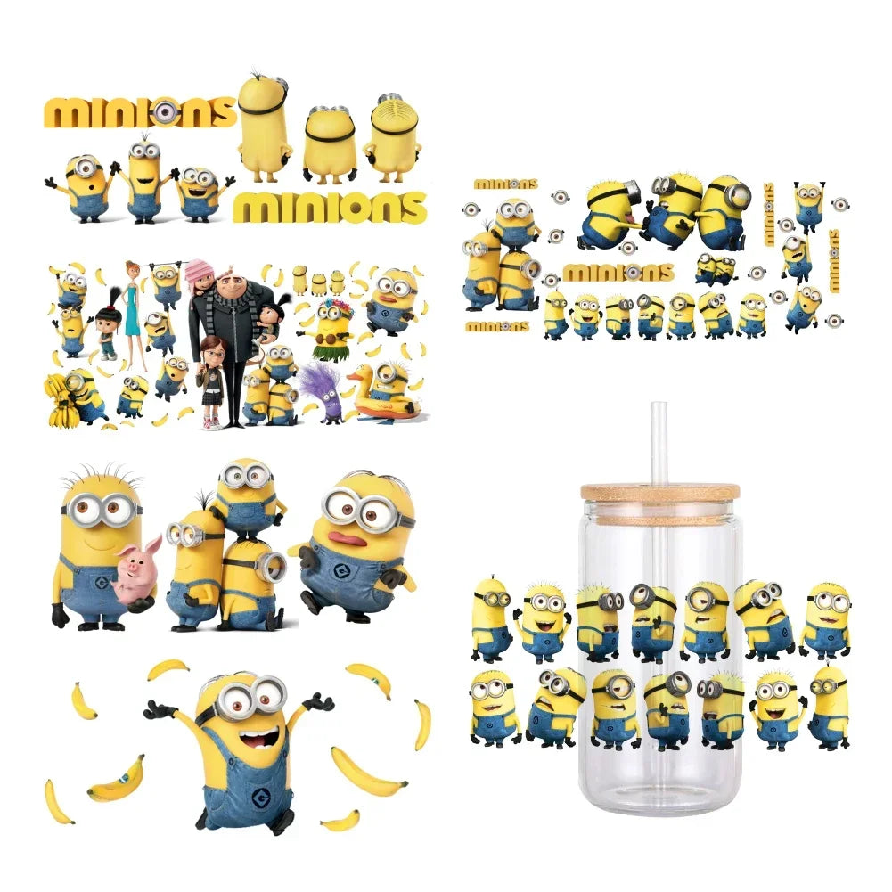 Cartoon Minions Cute Pattern UV DTF Transfer Sticker - Image 12
