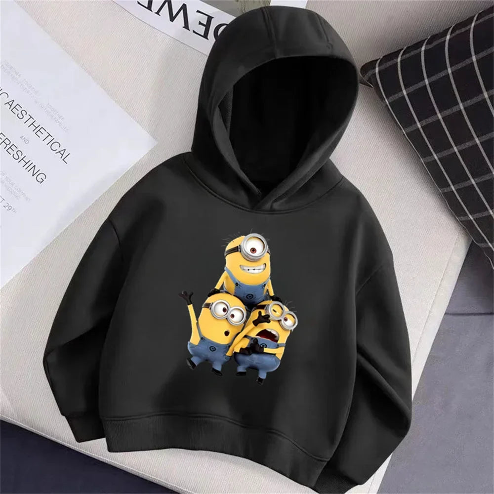 Minions Thick Fleece Hoodie for Kids – Winter Pullover Edition - Image 6