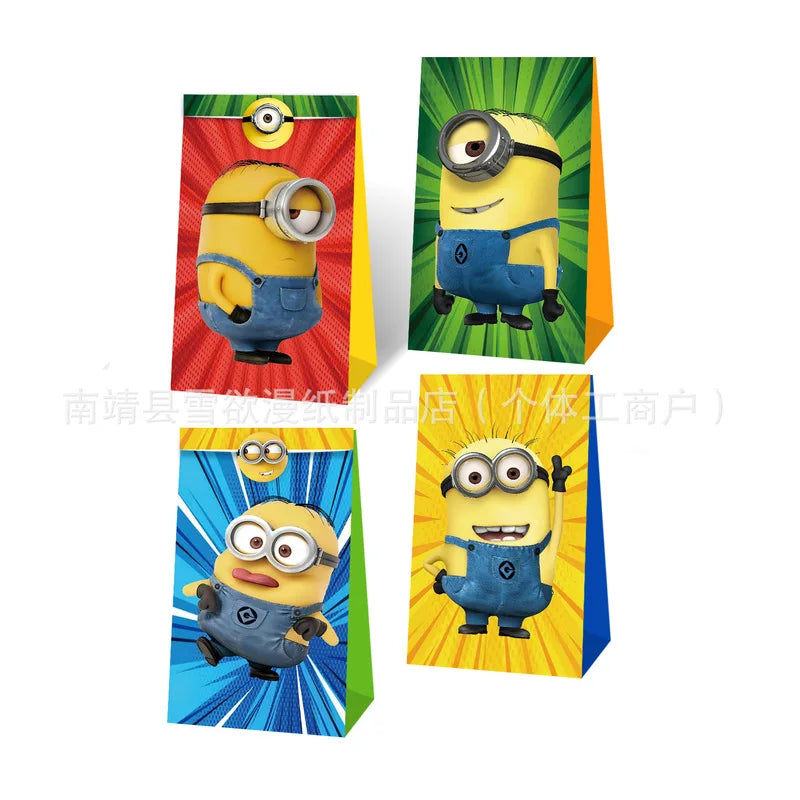Minions Party Candy & Popcorn Bags – Cartoon Gift Bags for Events - Image 5
