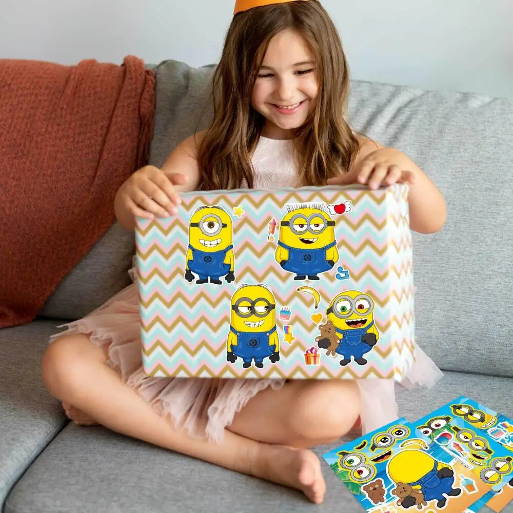 16pcs Minions DIY Sticker Anime Cartoon Despicable Me Cute Stickers - Image 6
