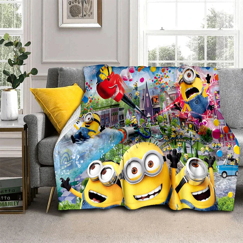 2025 New Cute Minions Flannel Blanket - Image 9
