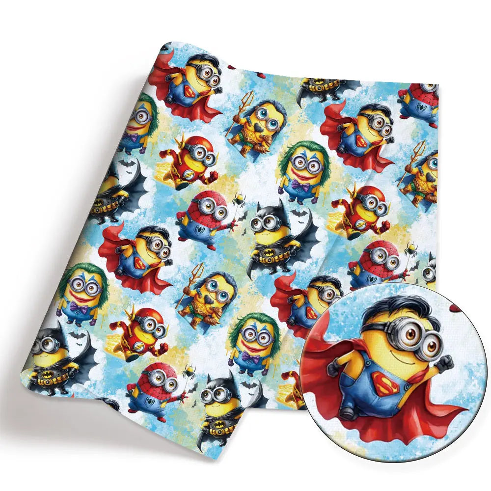 Minions Cotton Fabric – Cartoon Patchwork Textile for Sewing & Crafts - Image 4