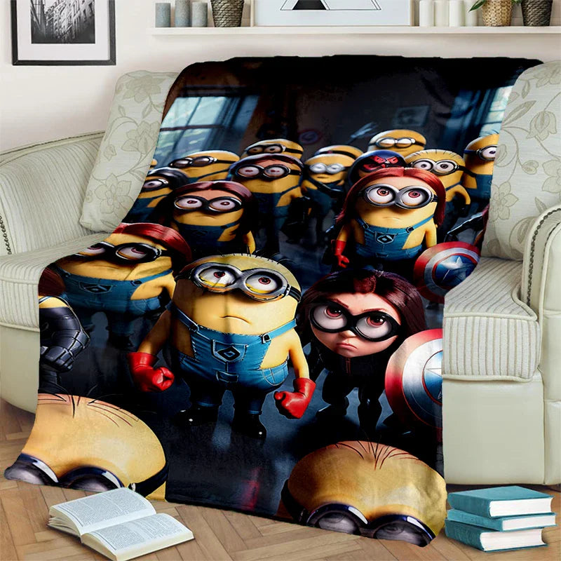 2025 New Cute Minions Flannel Blanket - Image 16