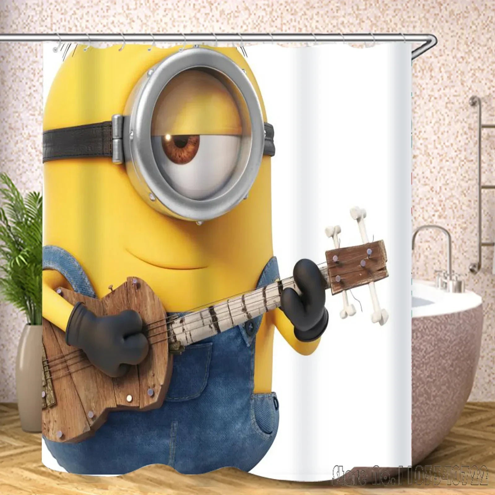 Miniso Minions Shower Curtain – Waterproof Cartoon Bathroom Decor - Image 4