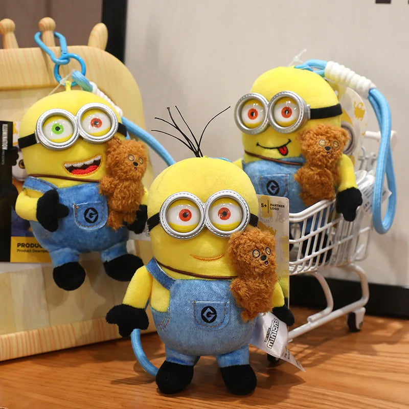 21cm Minions Despicable Me Plush Keychain - Image 4