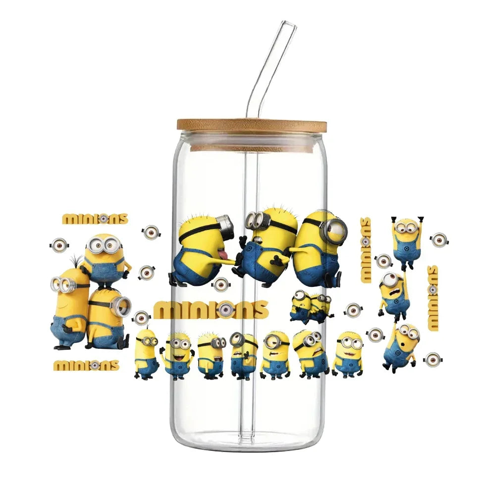 Cartoon Minions Cute Pattern UV DTF Transfer Sticker - Image 28