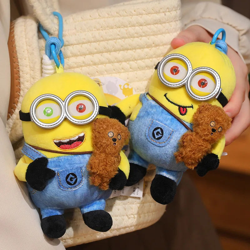 21cm Minions Despicable Me Plush Keychain
