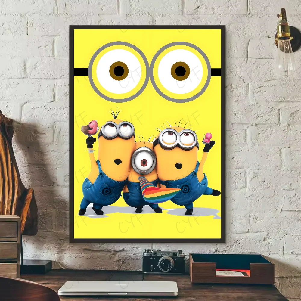 Cartoon M-Minions Cute Banana Poster Waterproof Wall Art Sticker - Image 10