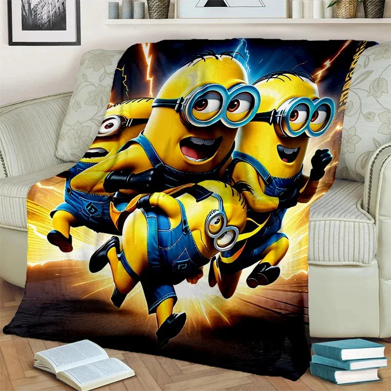 2025 Minions Flannel Blanket – Soft Cartoon Throw for Kids & Home - Image 10