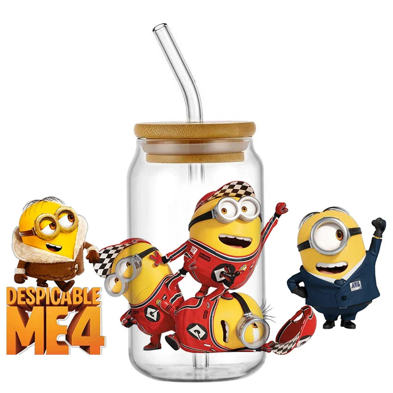 Minions UV DTF Transfer Stickers for 16oz Libbey Glasses - Image 9