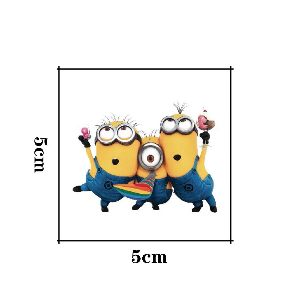 20pcs Cartoon Minions Temporary Tattoo Stickers - Image 2