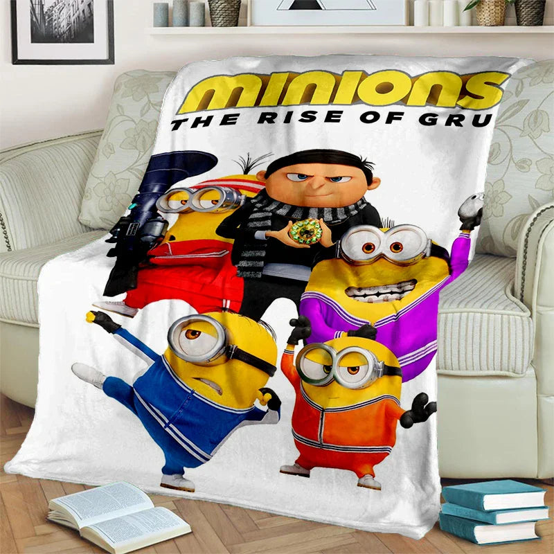 2025 New Cute Minions Flannel Blanket - Image 12