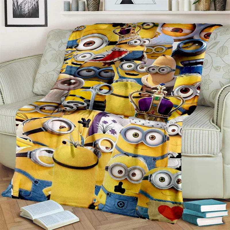 2025 New Cute Minions Flannel Blanket - Image 29