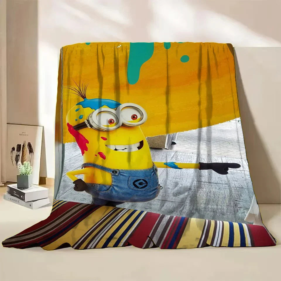 Minions Flannel Throw Blanket – Soft Winter Cartoon Blanket by MINISO - Image 28