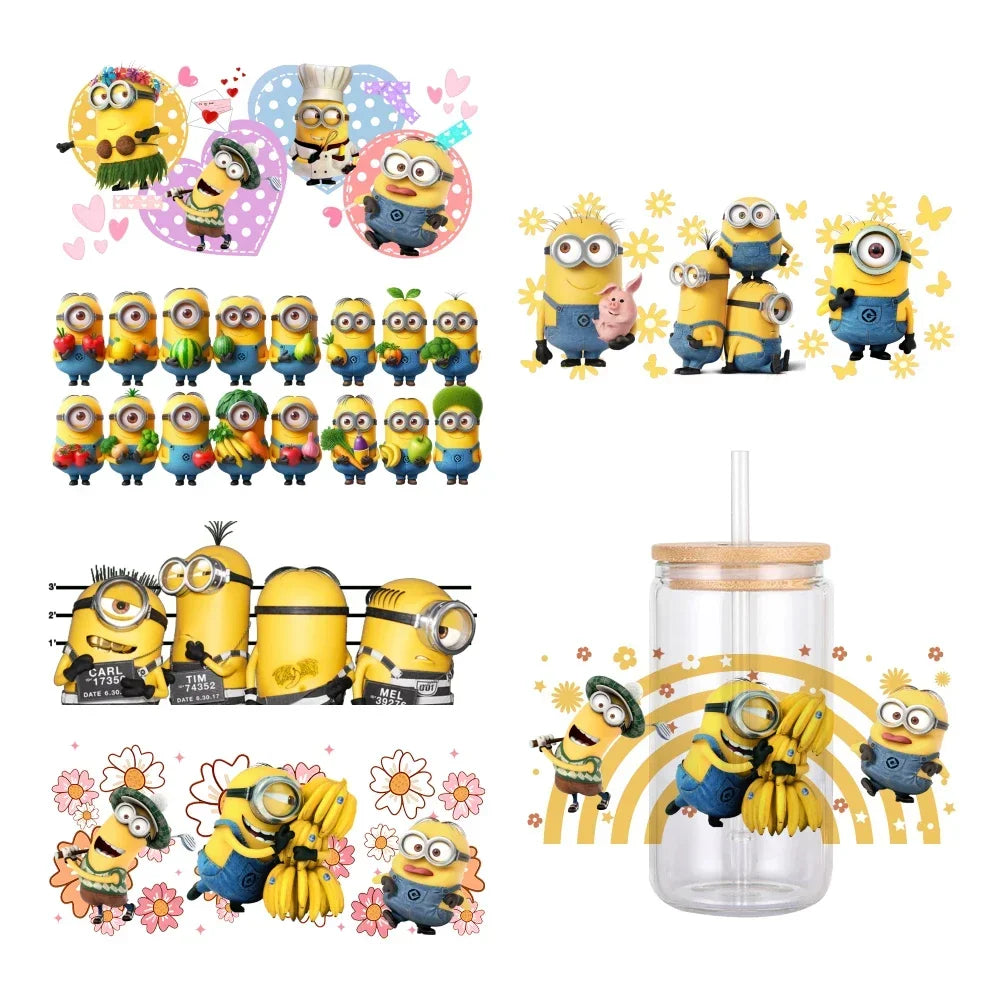 Cartoon Minions Cute Pattern UV DTF Transfer Sticker - Image 23