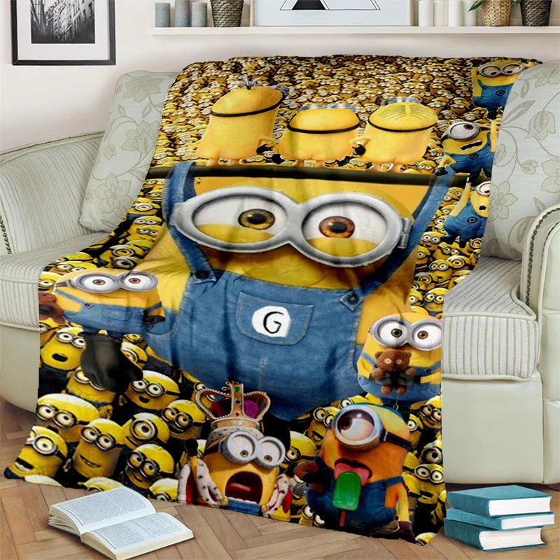 2025 New Cute Minions Flannel Blanket - Image 7