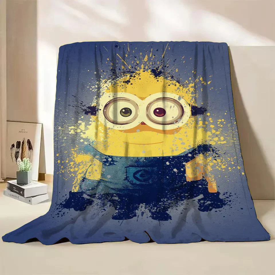 Minions Flannel Throw Blanket – Soft Winter Cartoon Blanket by MINISO - Image 25