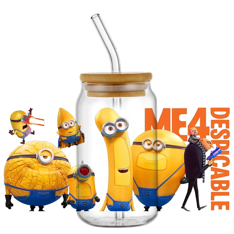 Minions UV DTF Transfer Stickers for 16oz Libbey Glasses - Image 15