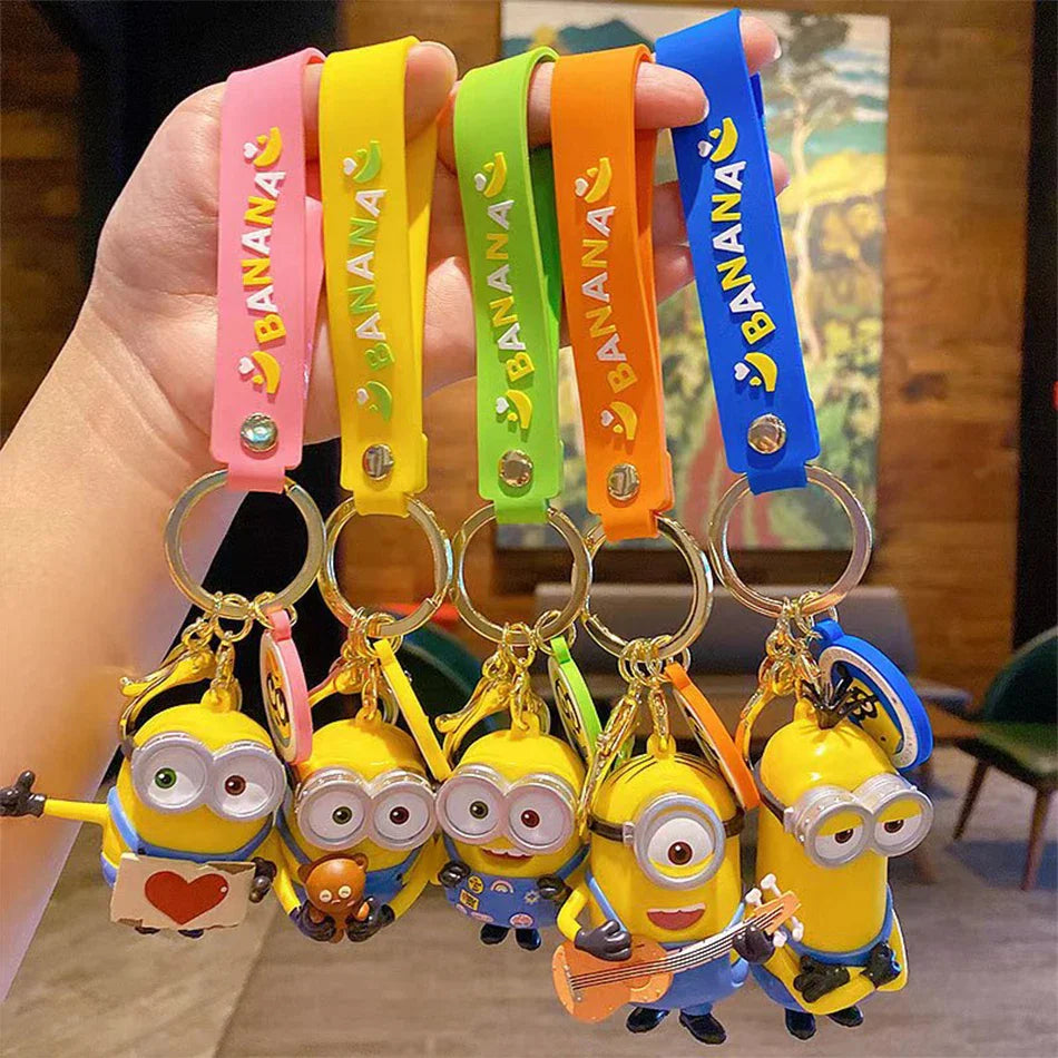 Kawaii Minions Silicone Keychain & Pendant Accessories