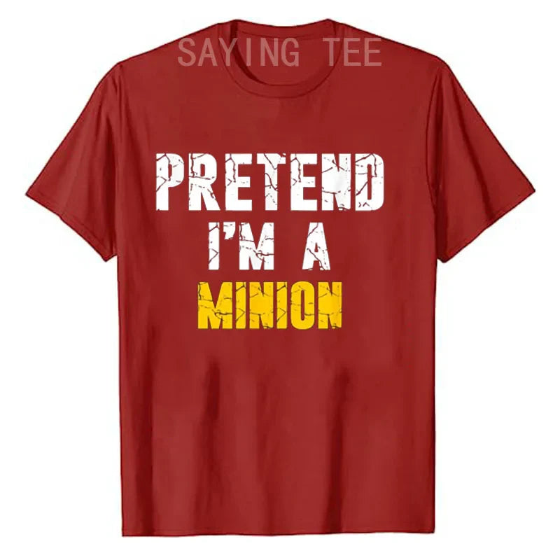 “Pretend I’m a Minion” T-Shirt – Funny Graphic Tee for Holidays & Costumes - Image 6