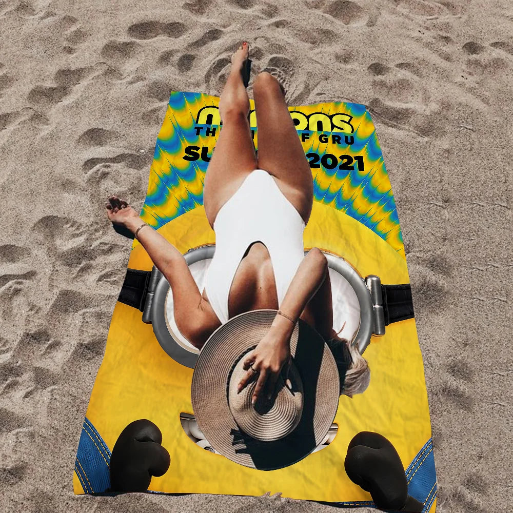 Cartoon Minions Microfiber Beach Towels - Quick Dry Towel - Image 12
