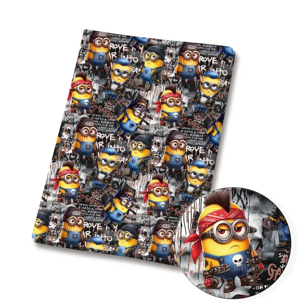 BEAST KINGDOM Minions Cartoon Cotton Fabric – Patchwork & Sewing Material - Image 6