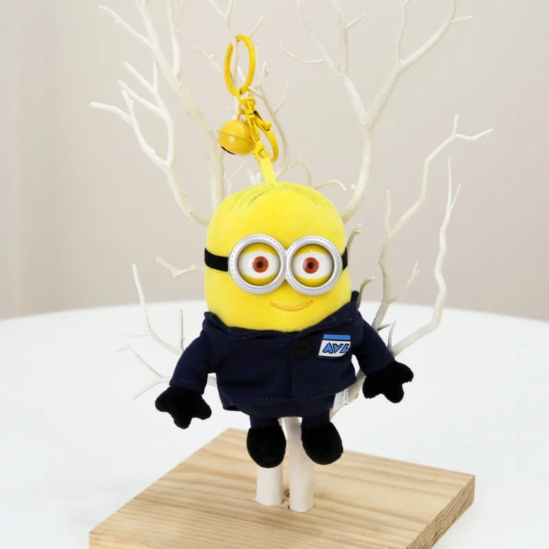 Minions Plush Keychains – Bob & Stuart Yellow Stuffed Toys - Image 4
