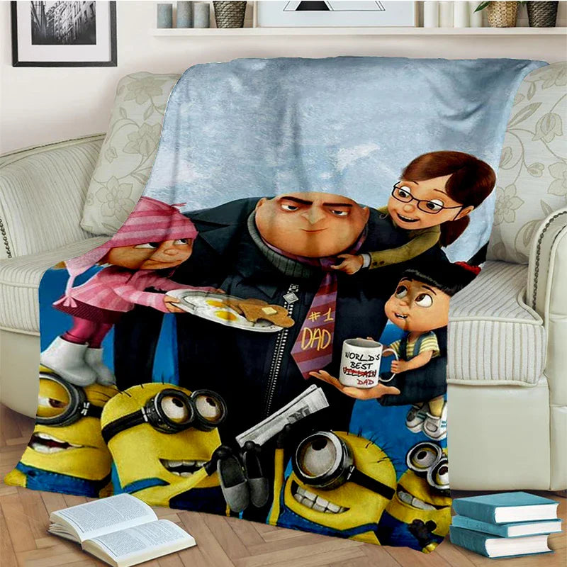 2025 New Cute Minions Flannel Blanket - Image 10