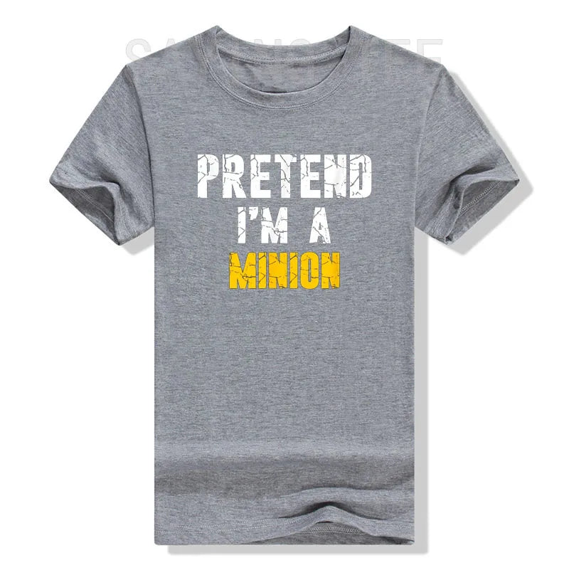 “Pretend I’m a Minion” T-Shirt – Funny Graphic Tee for Holidays & Costumes - Image 10