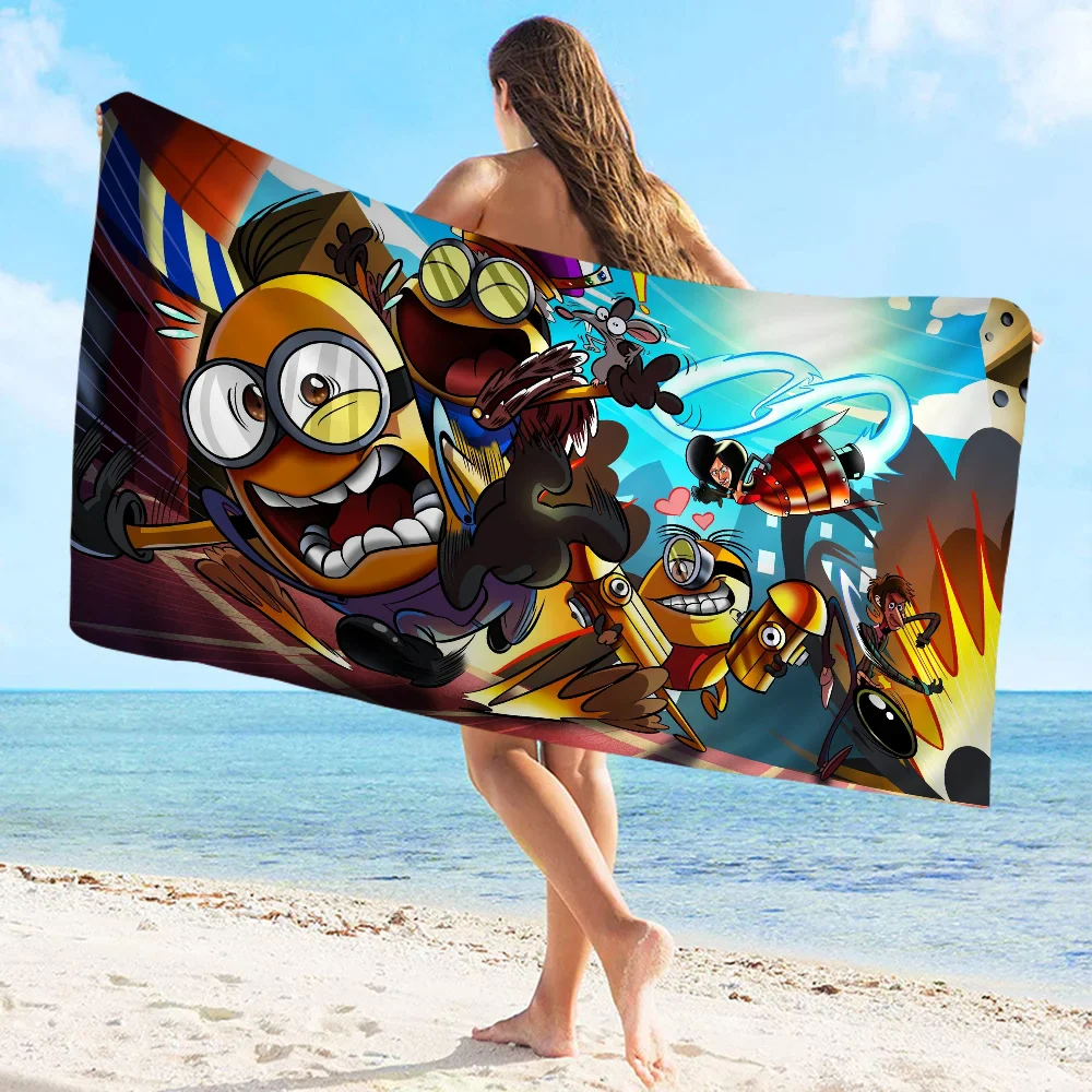 Cute Banana Minions Microfiber Beach Towel - Quick Dry & Absorbent - Image 12