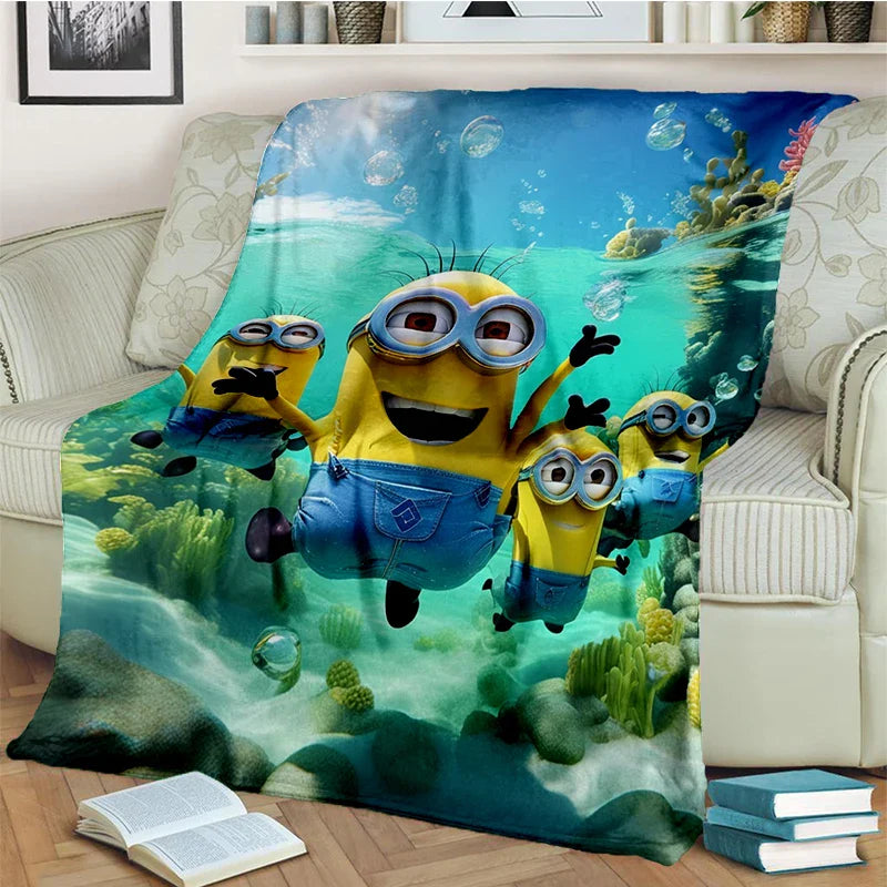 2025 New Cute Minions Flannel Blanket - Image 4