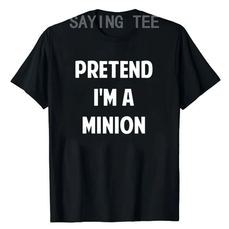 “Pretend I’m A Minion” T-Shirt – Funny Halloween Party Tee - Image 2