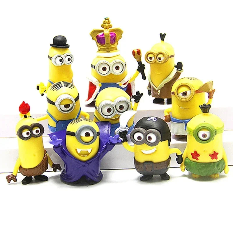 10Pcs/Set Kawaii Minions Figurines Toys - Image 4