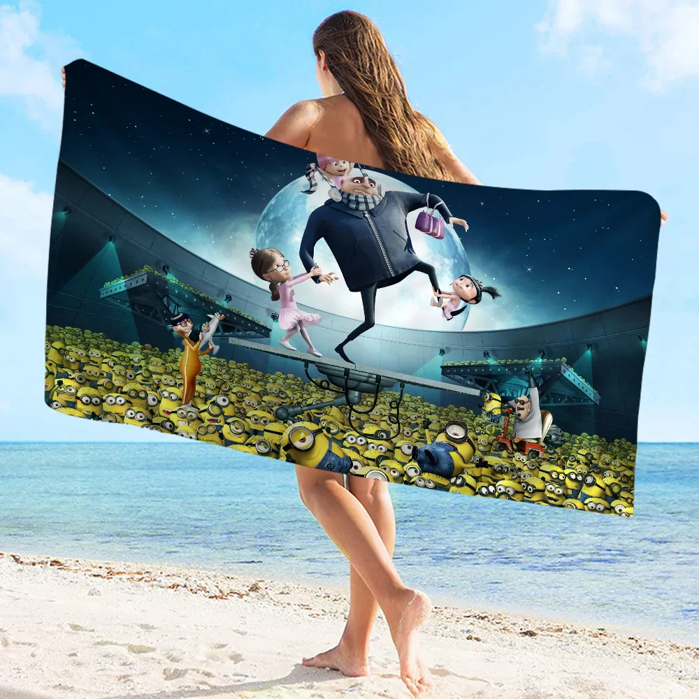 Cute Banana Minions Microfiber Beach Towel - Quick Dry & Absorbent - Image 15